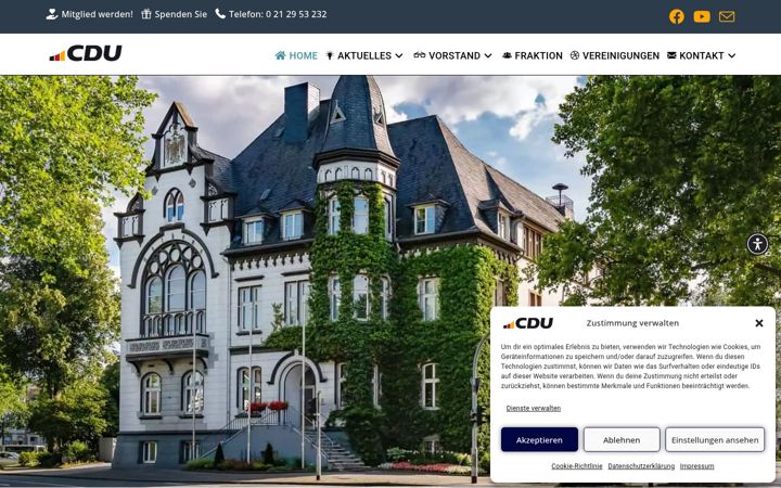 Snímek obrazovky cdu-haan.de