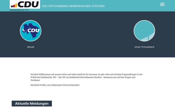 Skærmbillede af cdu-herrenhausen-stoecken.de