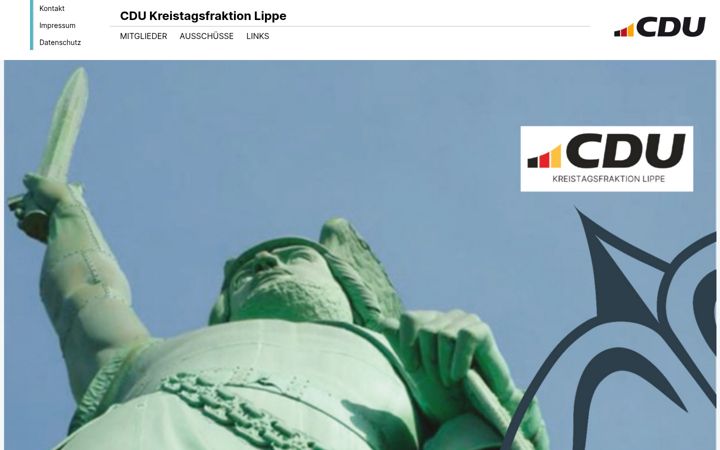 Snímek obrazovky cdu-kreistagsfraktion-lippe.de