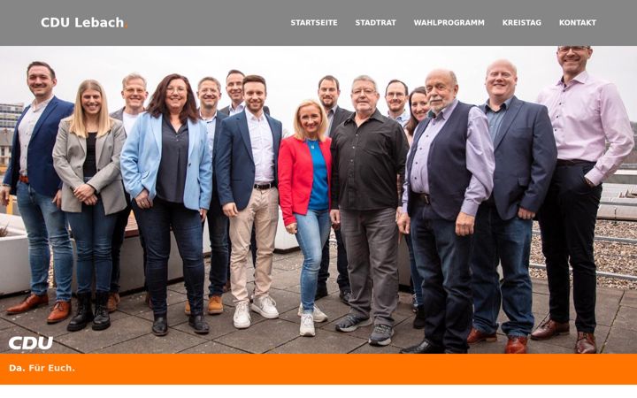 Screenshot stránky cdu-lebach.de