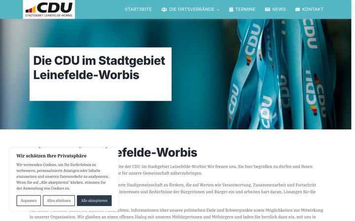 Skjermbilde av cdu-leinefelde-worbis.de