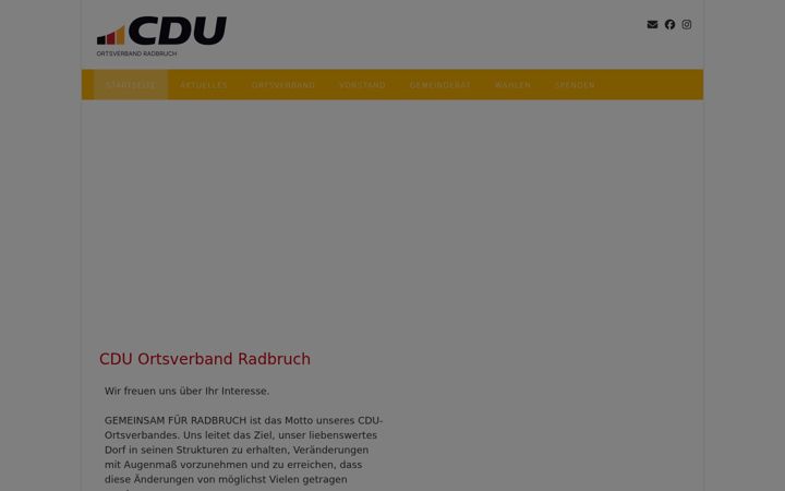 Skjermbilde av cdu-radbruch.de