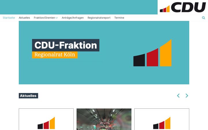 Skjermbilde av cdu-regionalrat-koeln.de