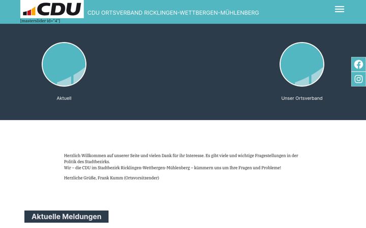 Skjermbilde av cdu-ricklingen.de