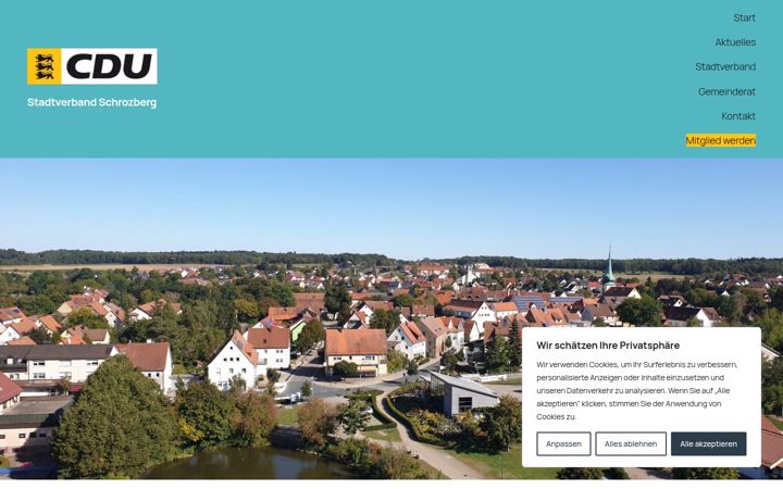 Screenshot di cdu-schrozberg.de