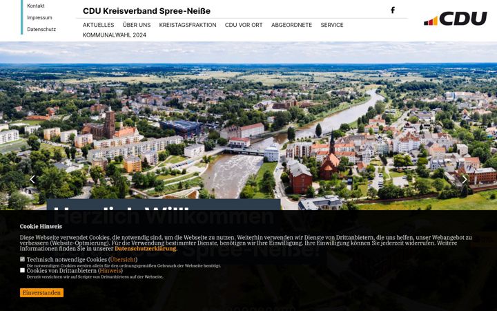 Screenshot di cdu-spree-neisse.de