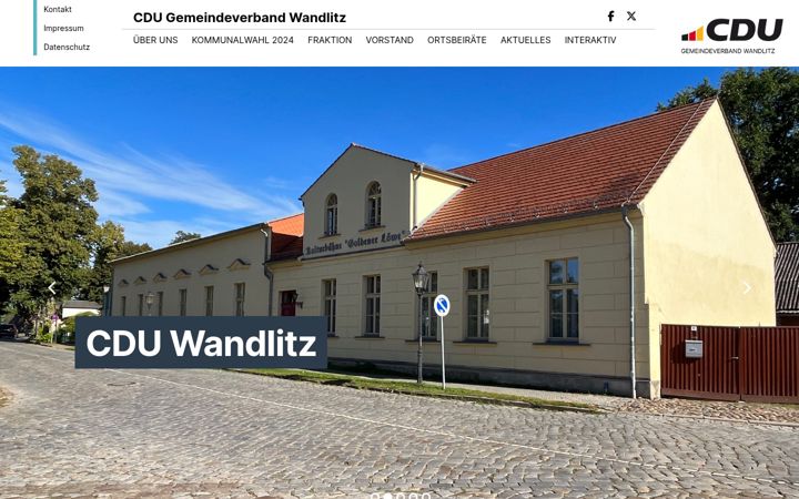 Screenshot di cdu-wandlitz.de