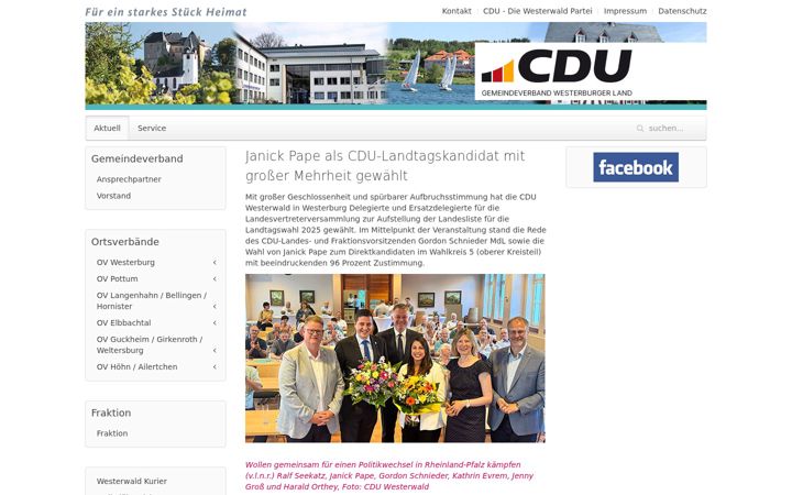 Screenshot di cdu-westerburg.de