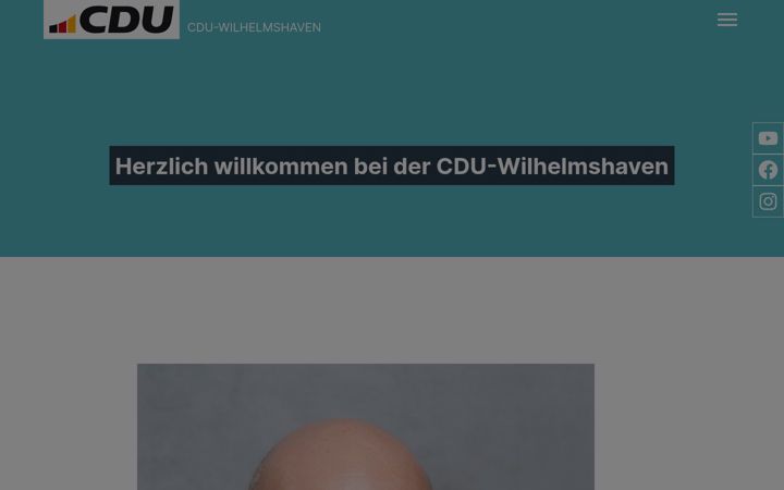 Screenshot di cdu-wilhelmshaven.de