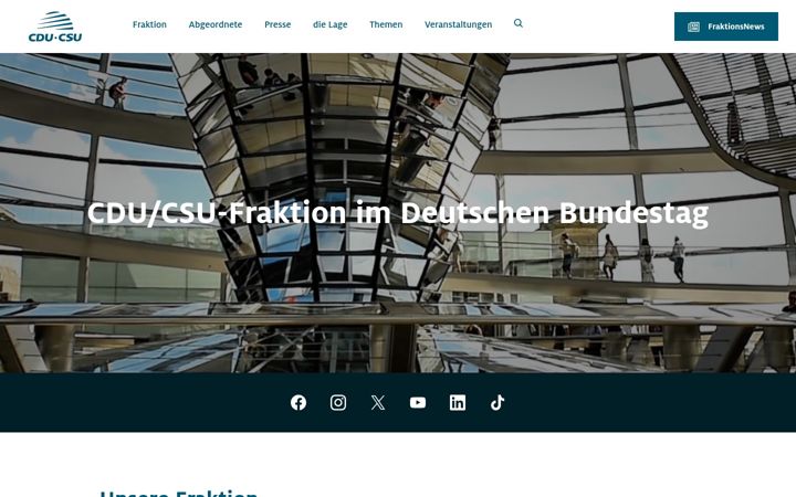 Screenshot of cducsu.de