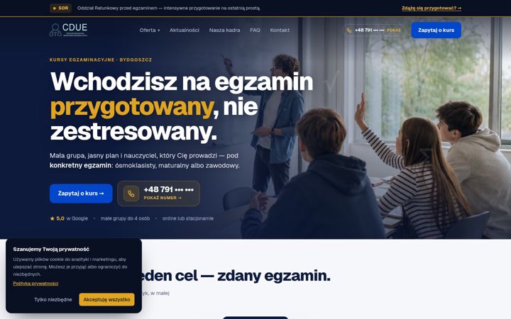 Screenshot of cdue.edu.pl