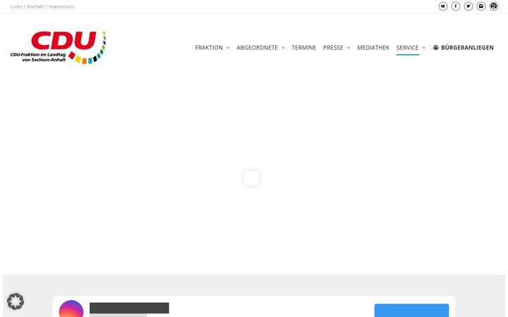 Screenshot di cdufraktion.de