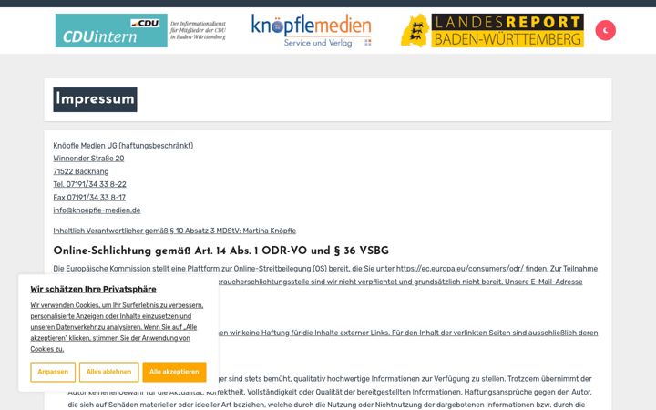 Screenshot di cduintern.de