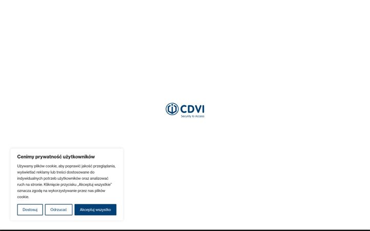 Screenshot of cdvi.com.pl