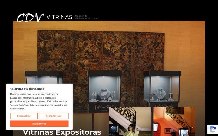 Screenshot of cdvitrinas.com