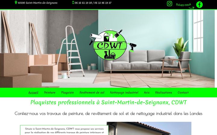Screenshot of cdwtpeinturenettoyage-64-40.fr