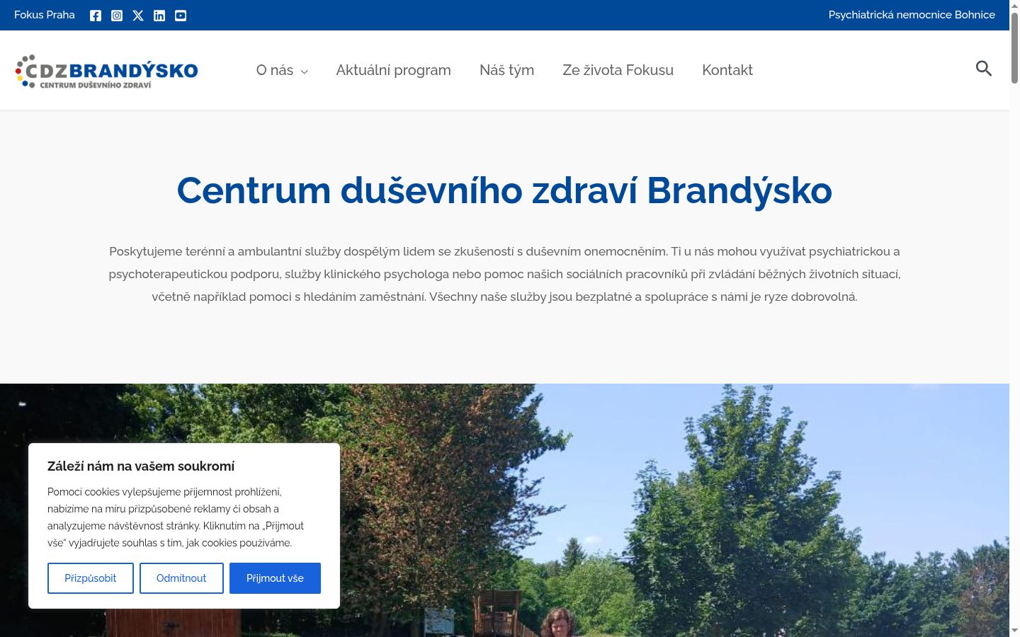 Képernyőkép a bármilyen interakció előtt megjelenő hozzájárulási bannerről