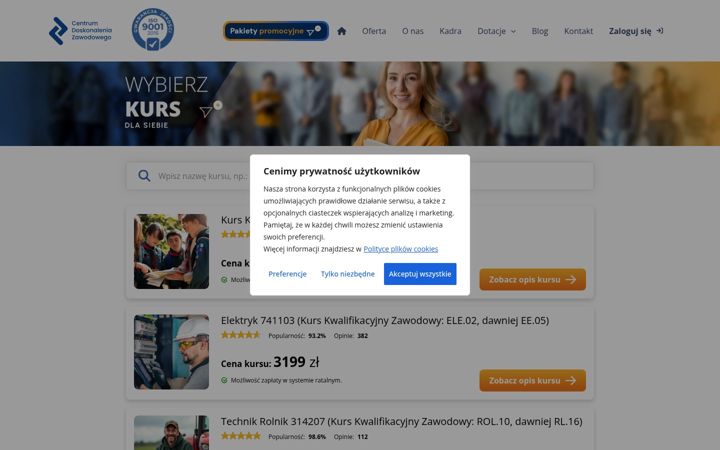 Screenshot of cdz.edu.pl