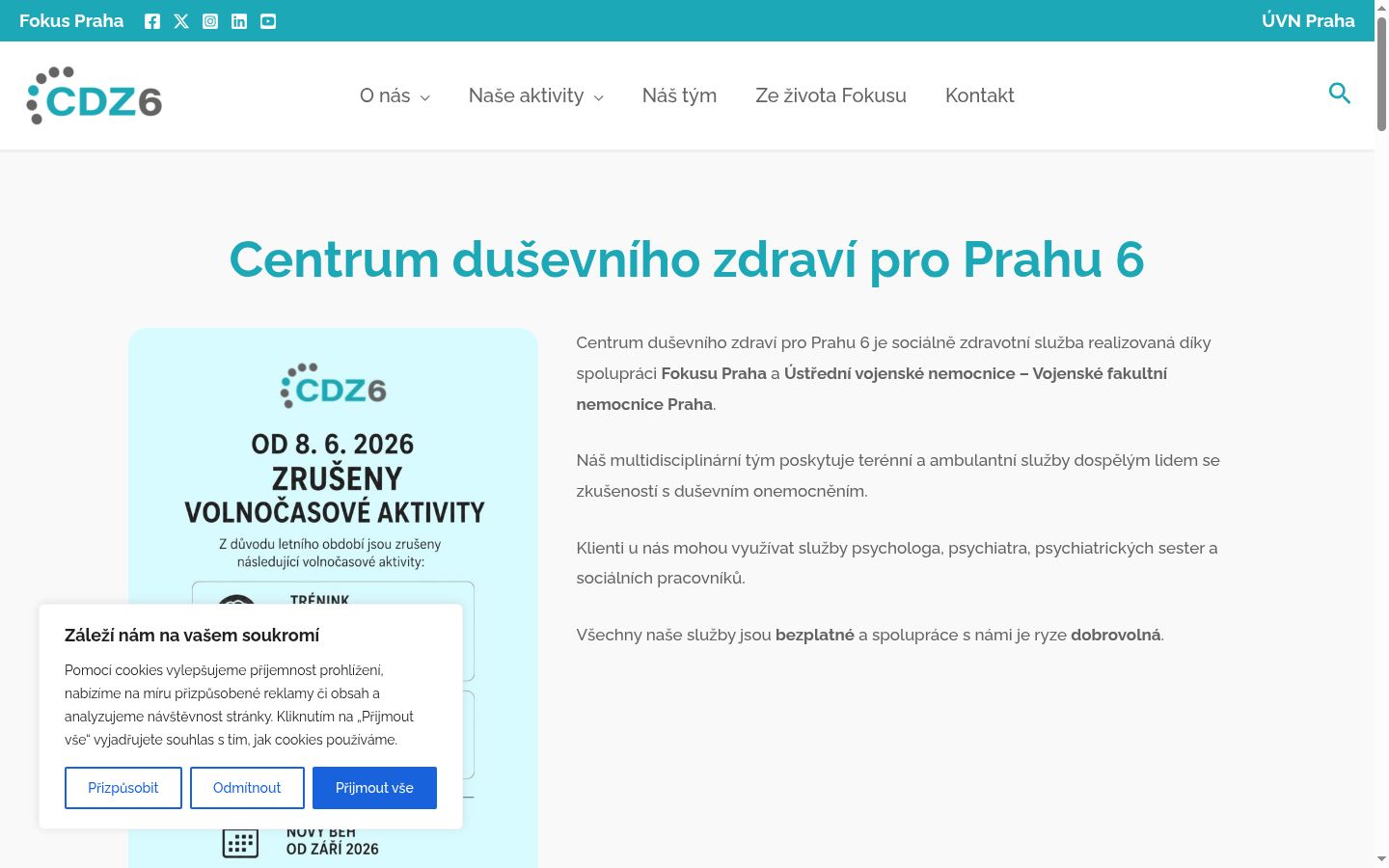 Screenshot tal-banner tal-kunsens muri qabel kwalunkwe interazzjoni