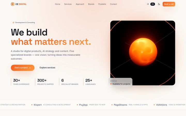Screenshot of ce-digital.com