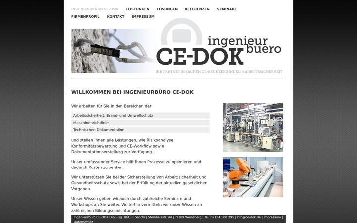 Screenshot of ce-dok.de