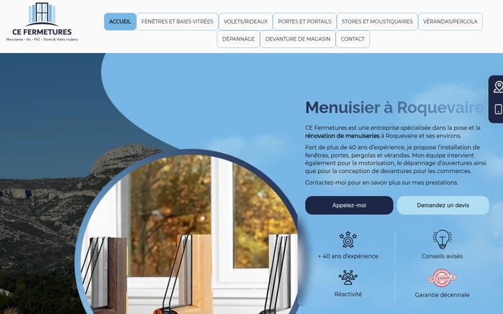 Screenshot ta' ce-fermetures13.fr