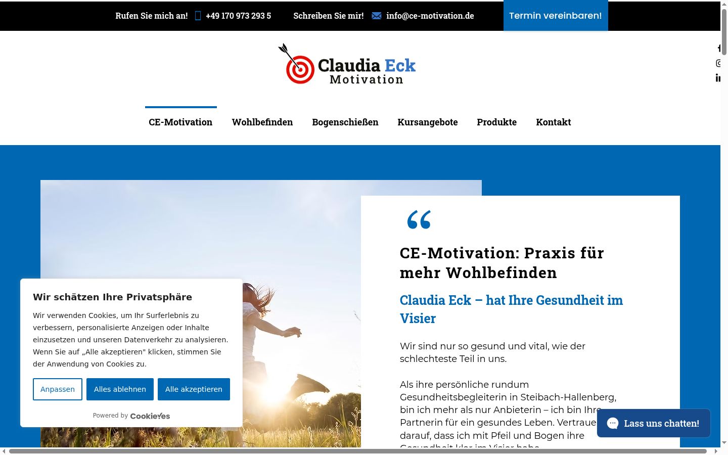 Screenshot tal-banner tal-kunsens muri qabel kwalunkwe interazzjoni