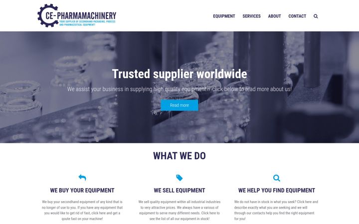 Screenshot of ce-pharmamachinery.com