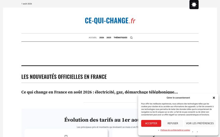 Screenshot ta' ce-qui-change.fr