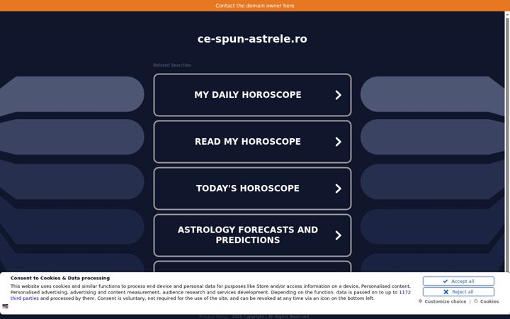 Screenshot of ce-spun-astrele.ro