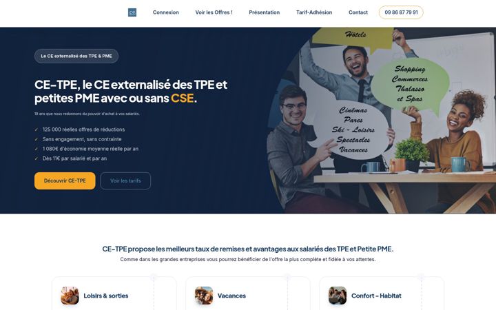 Screenshot ta' ce-tpe.fr