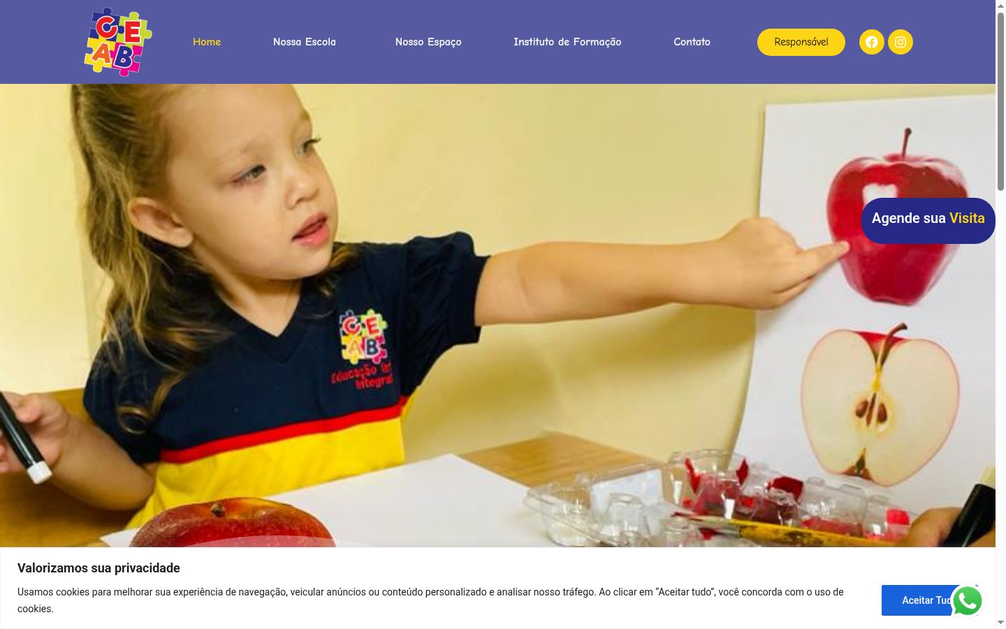 Screenshot του banner συγκατάθεσης που εμφανίστηκε πριν από οποιαδήποτε αλληλεπίδραση