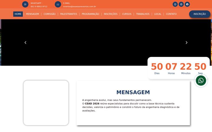 Screenshot stránky cead2026.com.br