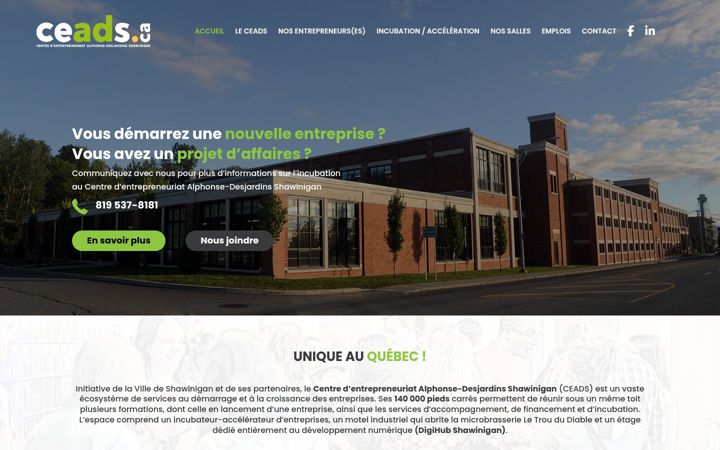 Screenshot of ceads.ca