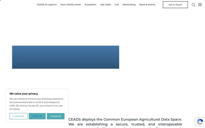 Screenshot of ceads.eu
