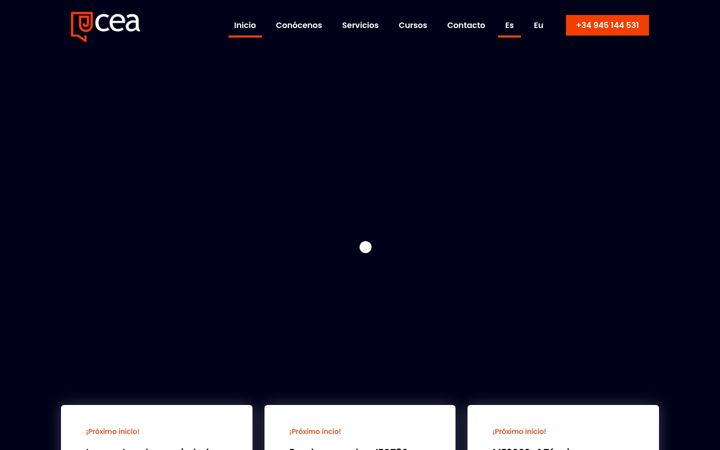 Screenshot of ceaformacion.com
