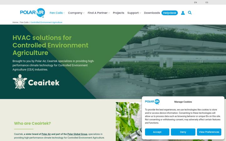 Screenshot of ceairtek.com