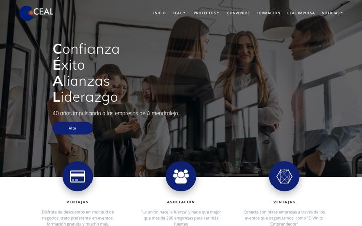 Screenshot of cealmendralejo.com