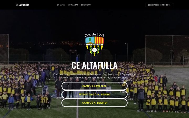 Screenshot of cealtafulla.cat