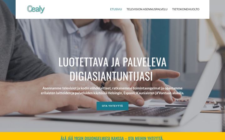 Skærmbillede af cealy.fi