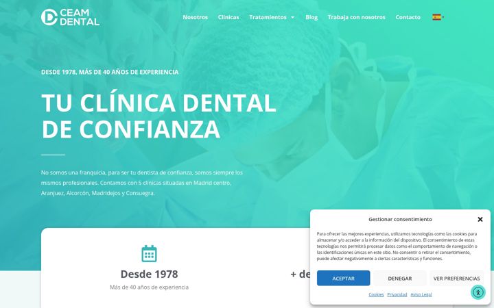 Képernyőkép: ceamdental.es