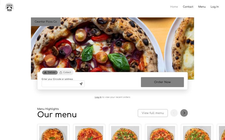 Ekrano kopija ceantarpizzaco.ie