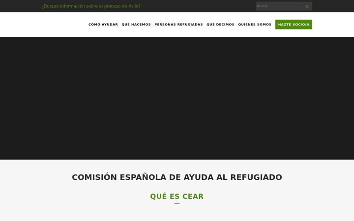 Screenshot di cear.es