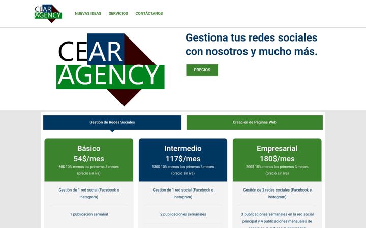 Screenshot of cearagency.com