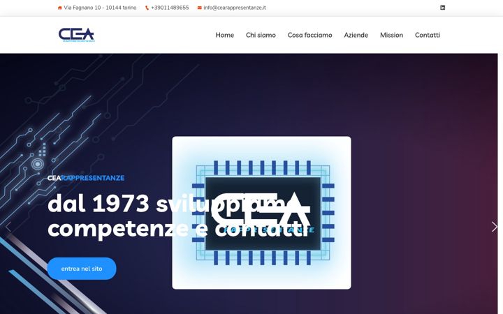 Screenshot of cearappresentanze.it