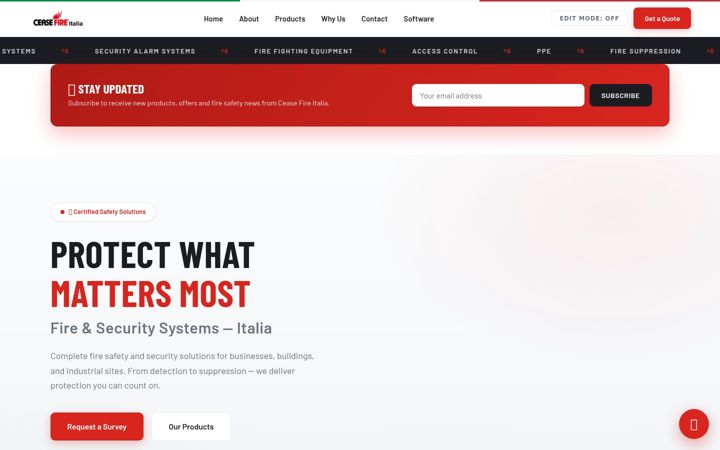Screenshot of ceasefireitalia.com
