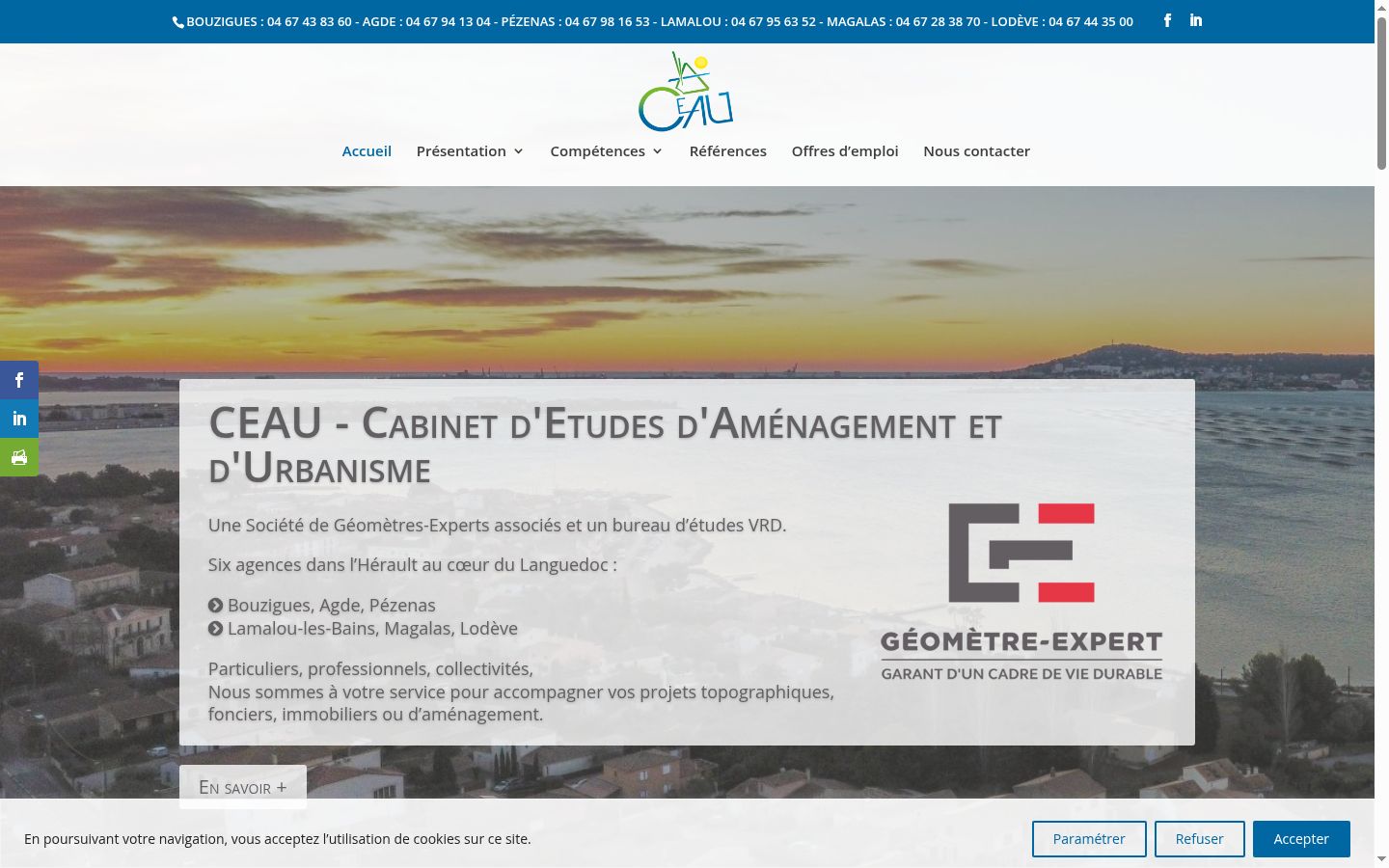 Screenshot tal-banner tal-kunsens muri qabel kwalunkwe interazzjoni