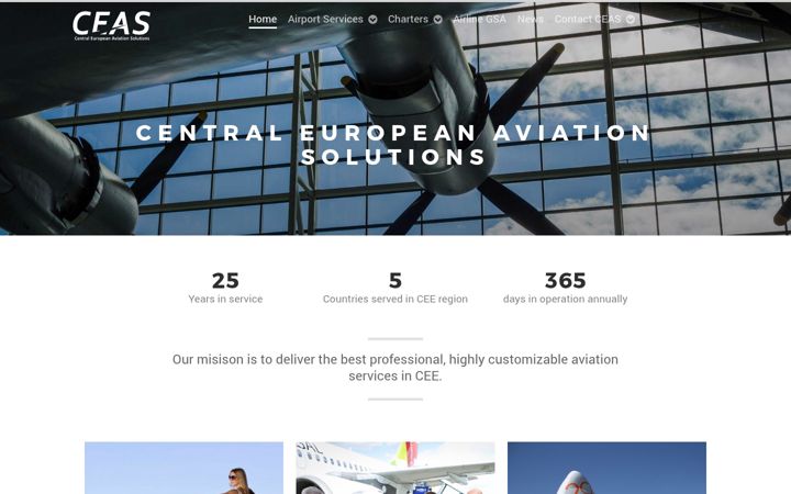 Screenshot of ceaviation.eu