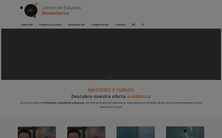 Screenshot of ceb.edu.es