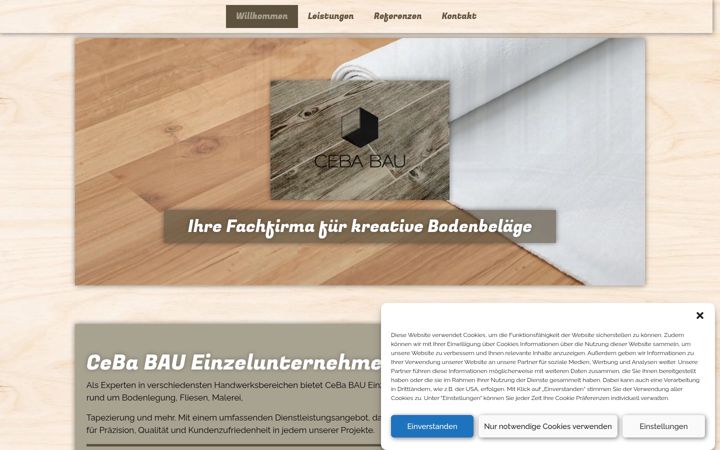 Screenshot of ceba-bau.de